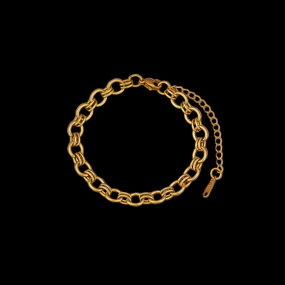 Titanium Steel 18K Gold Plated 
Bracelet For Women Fashion Luxury 
Stainless Steel Heart Butterfly Shell 
Rhinestone Charm Bracelet Jewelry Gift