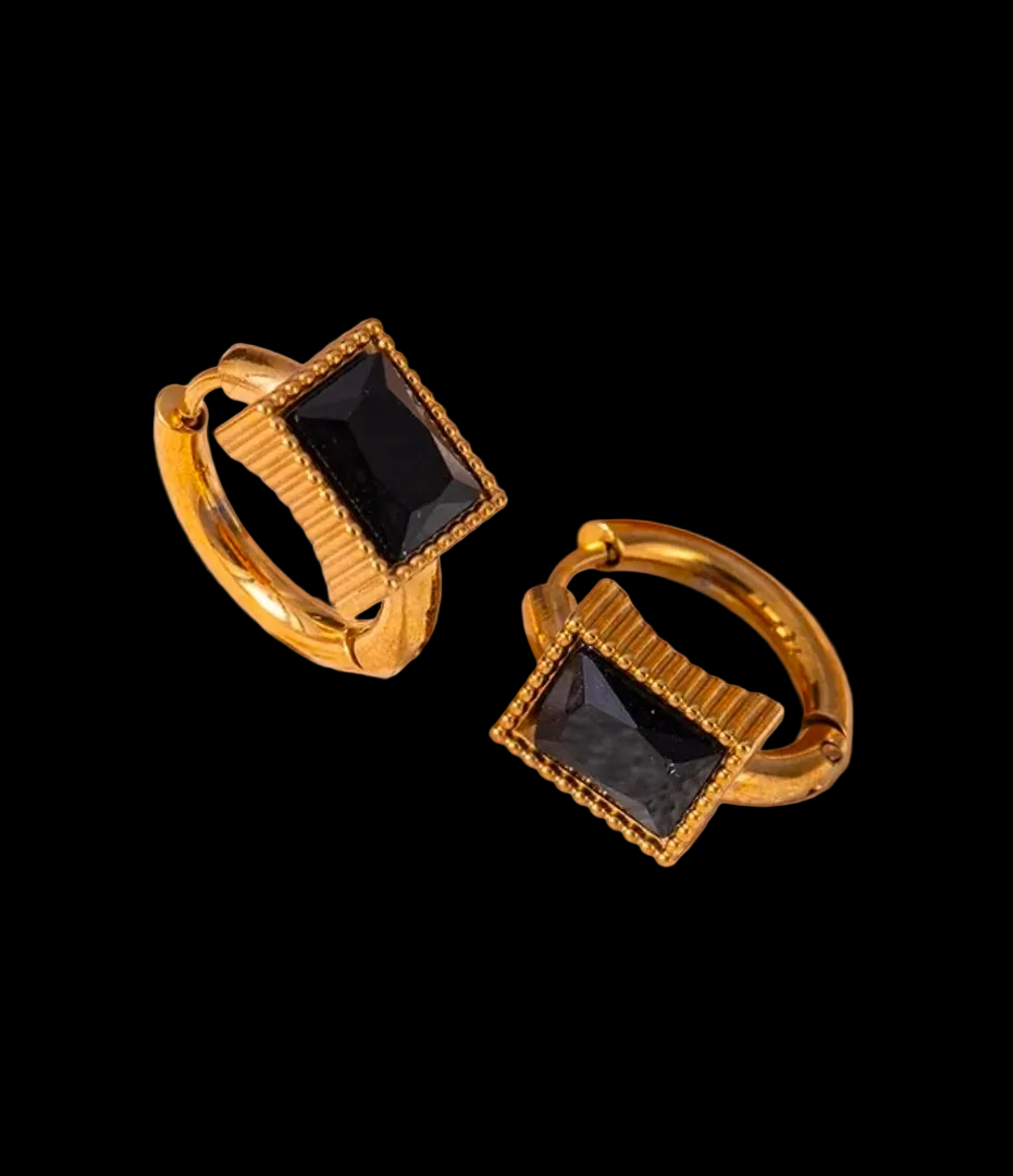 intage Stainless Steel Hoop 
Earrings Colorful Cubic Zirconia Heart 
Star Geometric Dangle Fashion Jewelry 
Gifts For Women