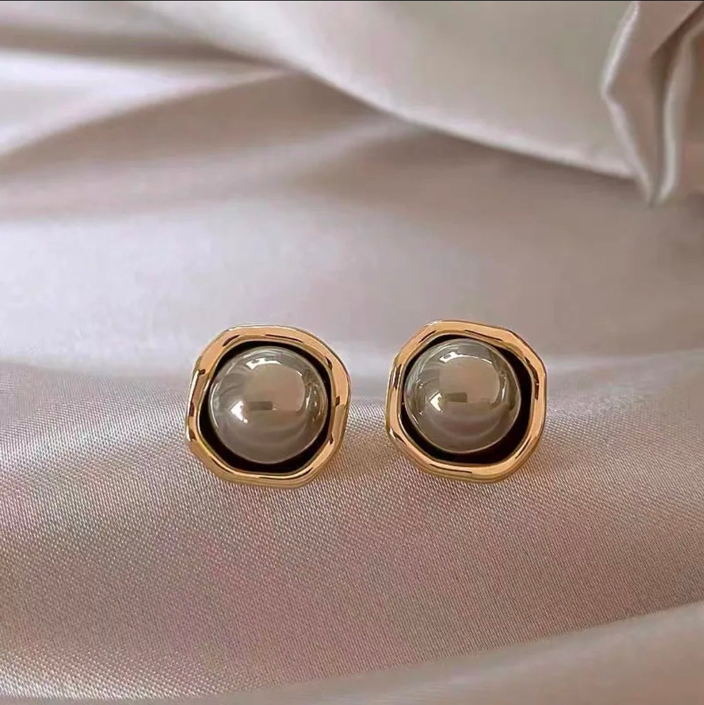 Alloy Rhinestone Artificial Pearl 
Earrings With 925 Sterling Silver Earring 
Post Elegant Butterfly Heart Geometric 
For Women