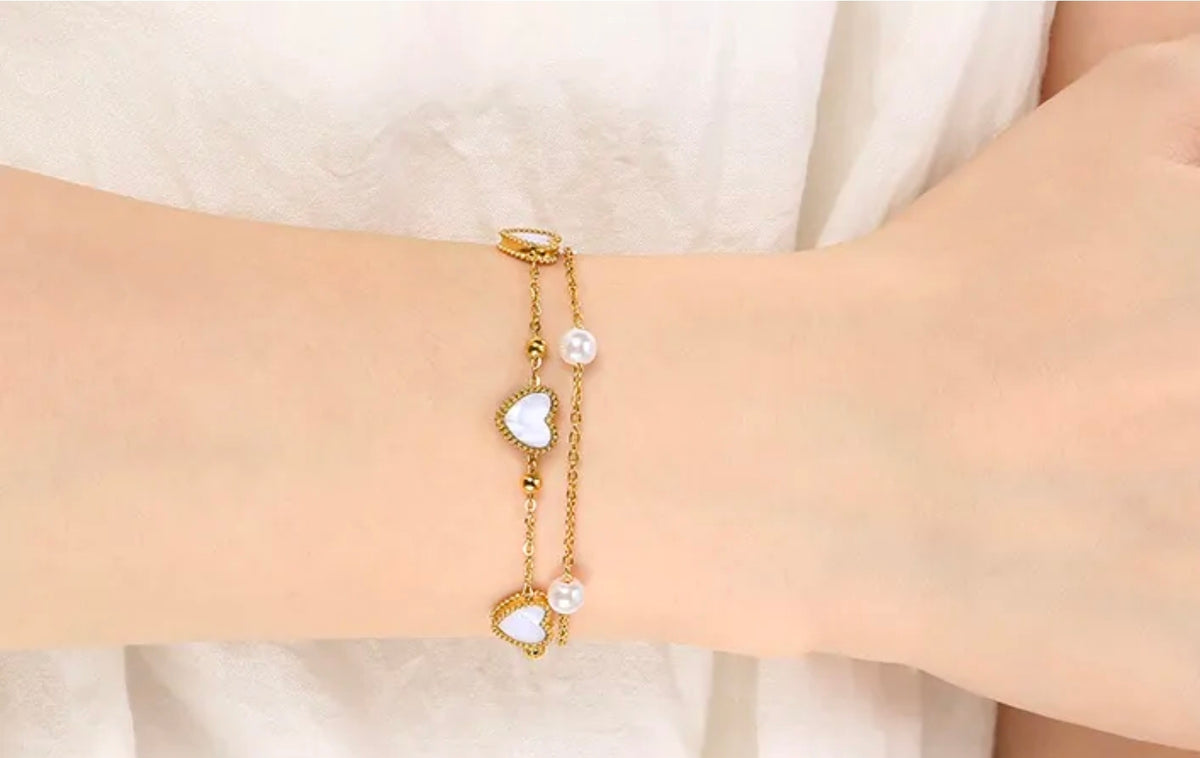 Gold Double Layer Ocean Bracelet
