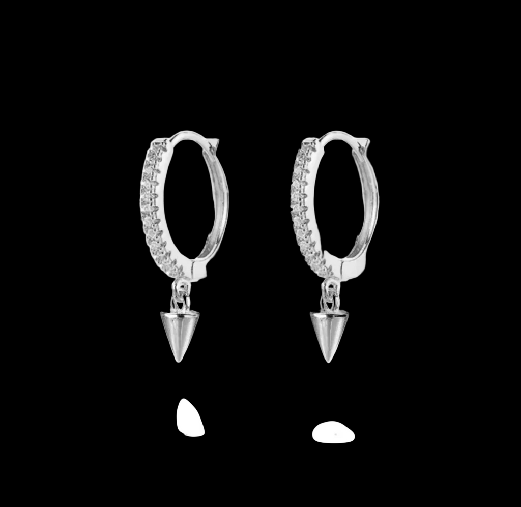 Zircon Drop Hoop Earrings Star 
Moon Cross Evil Eye Animal Gold Plated 
With Earring Post Fashion