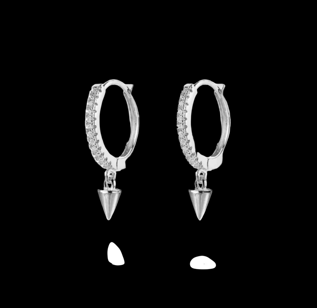 Zircon Drop Hoop Earrings Star 
Moon Cross Evil Eye Animal Gold Plated 
With Earring Post Fashion