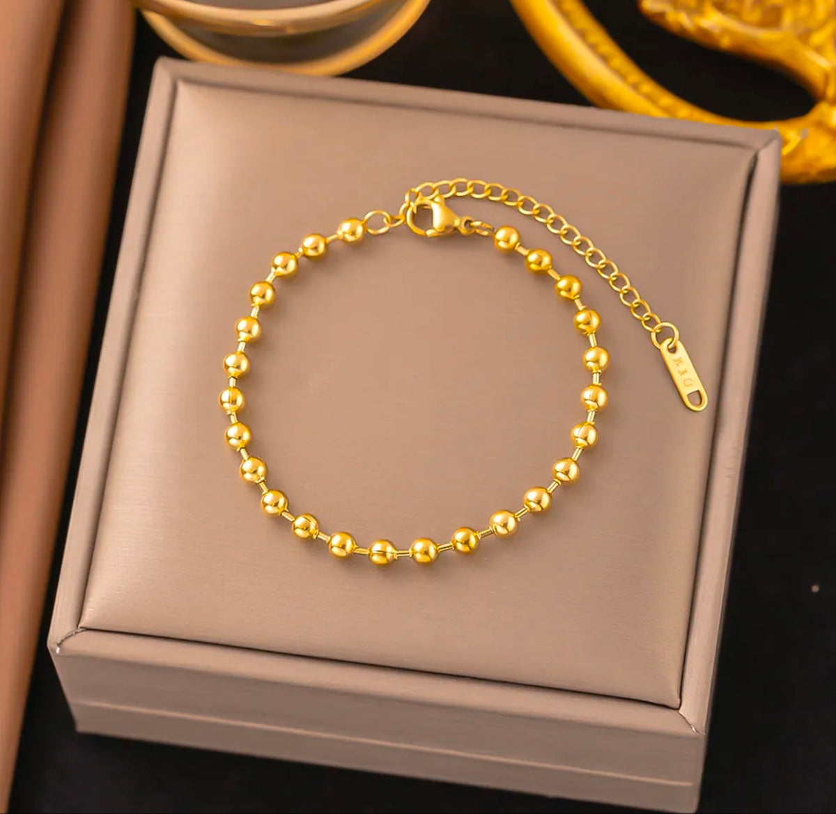 Titanium Steel 18K Gold Plated 
Bracelet For Women Fashion Luxury 
Stainless Steel Heart Butterfly Shell 
Rhinestone Charm Bracelet Jewelry Gift