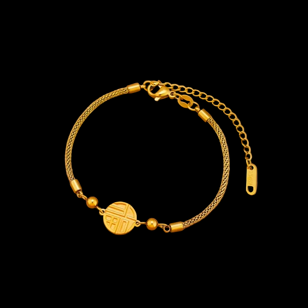 Titanium Steel 18K Gold Plated 
Bracelet For Women Fashion Luxury 
Stainless Steel Heart Butterfly Shell 
Rhinestone Charm Bracelet Jewelry Gift