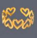 Heart- Shaped Women Stainless Steel Open Cuff Bracelet 18K Gold Plated Fashion Jewelry