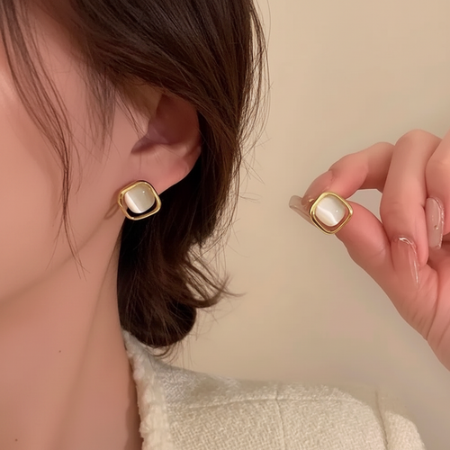 Alloy Rhinestone Artificial Pearl 
Earrings With 925 Sterling Silver Earring 
Post Elegant Butterfly Heart Geometric 
For Women