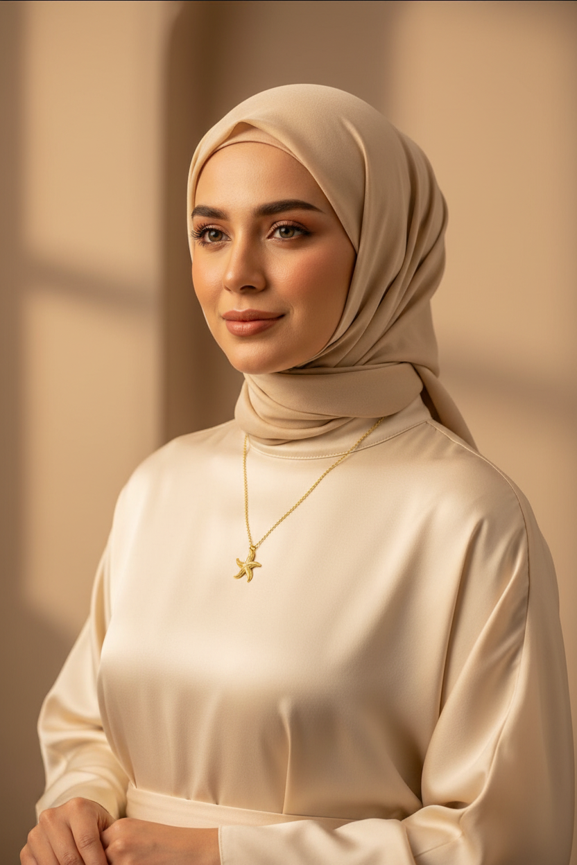Gold Plated Stainless Steel Necklace 
For Women Fashion Heart Butterfly 
Seastar Pendant Elegant Jewelry 
Minimalist