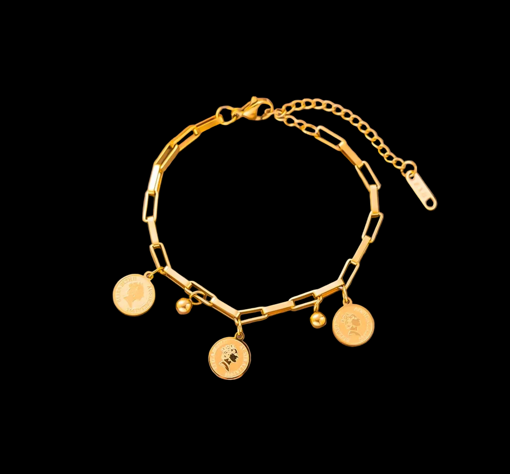 Titanium Steel 18K Gold Plated 
Bracelet For Women Fashion Luxury 
Stainless Steel Heart Butterfly Shell 
Rhinestone Charm Bracelet Jewelry Gift