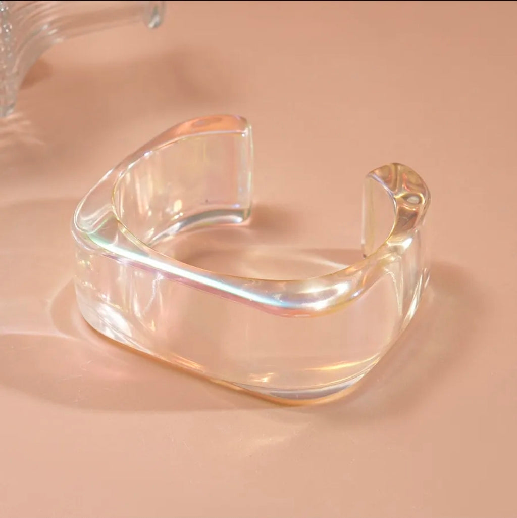 Iridescent Aurora Square Bangle