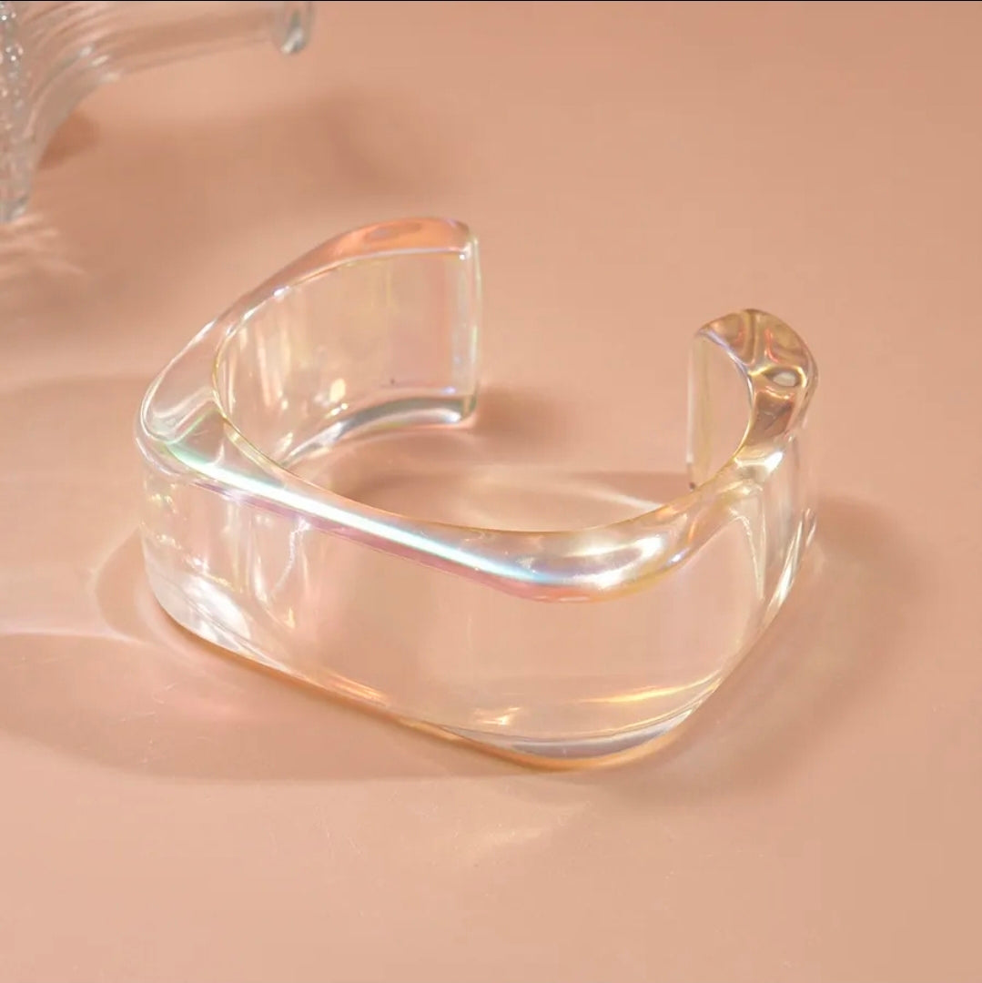 Iridescent Aurora Square Bangle