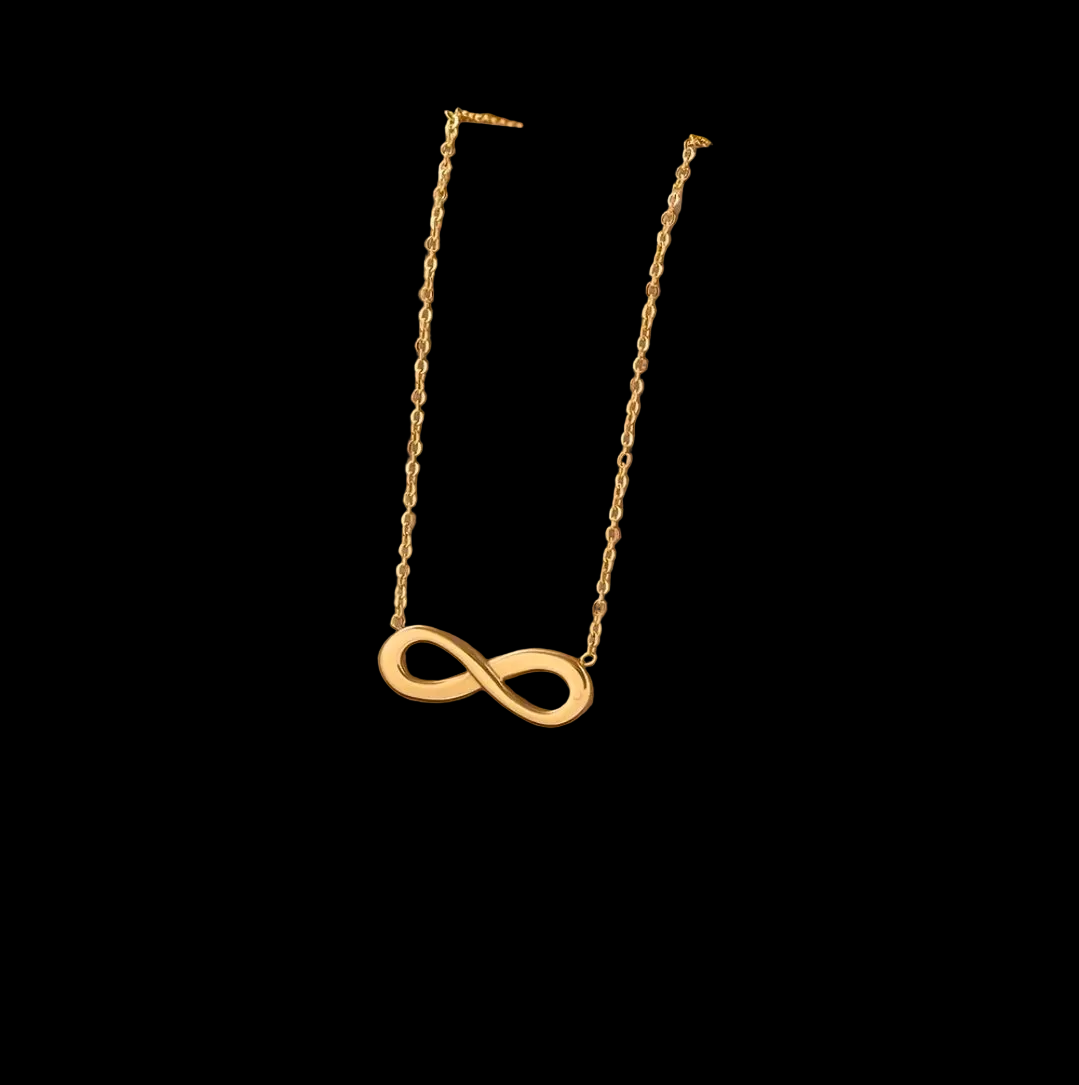 Gold Infinity Pendant Necklace