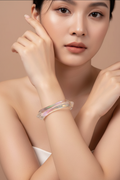 Iridescent Aurora Triangle Bangle