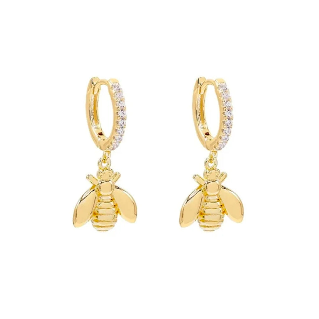 Zircon Drop Hoop Earrings Star 
Moon Cross Evil Eye Animal Gold Plated 
With Earring Post Fashion