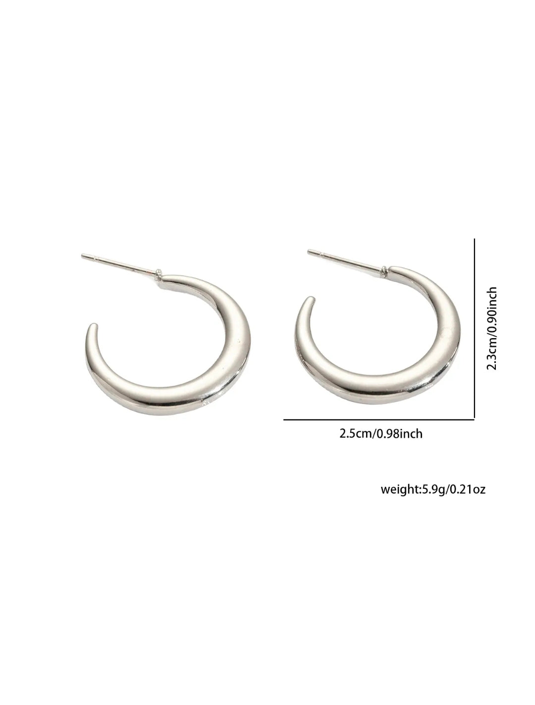 Gold Twisted Heart Earrings