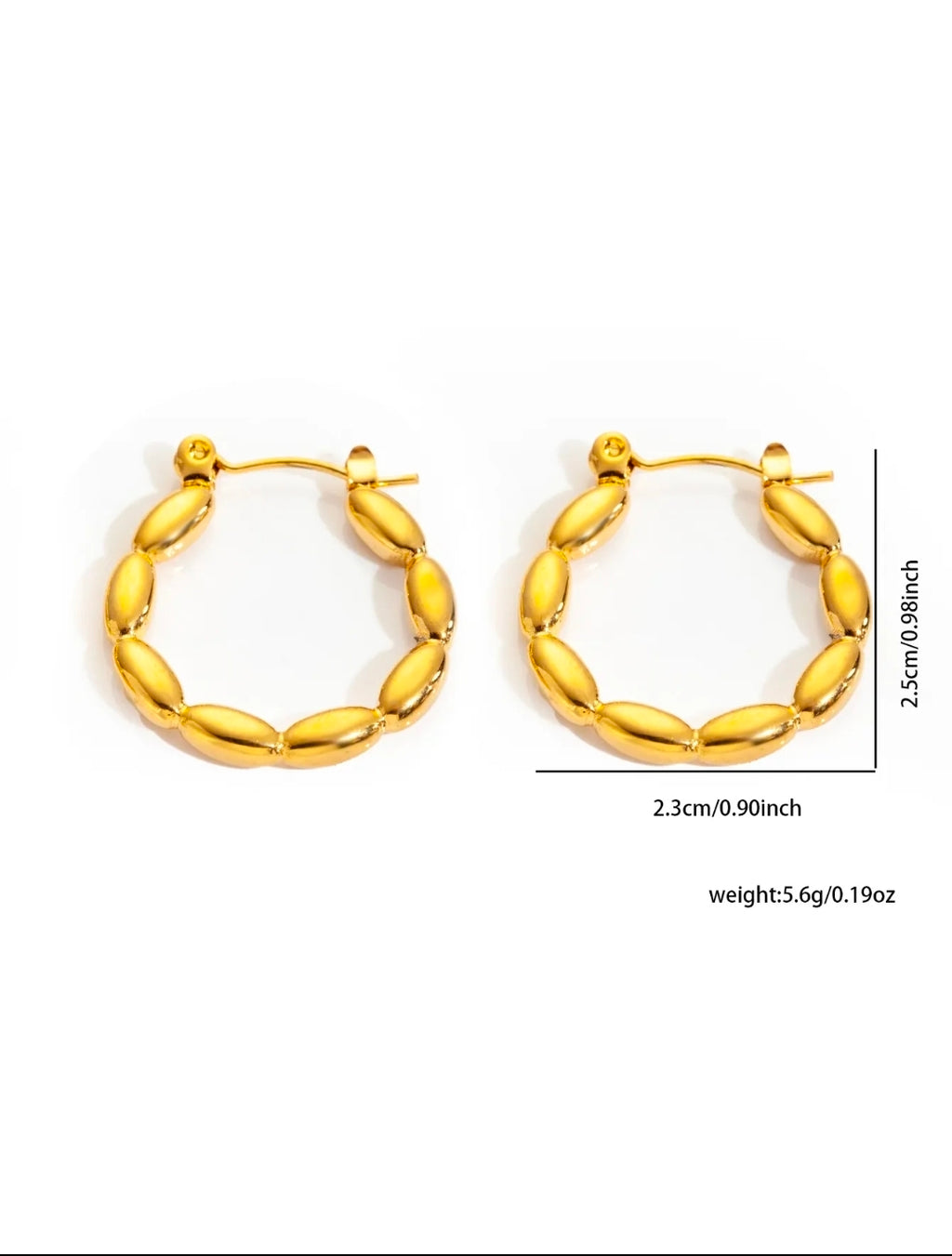 Silver Chain-Link Earrings