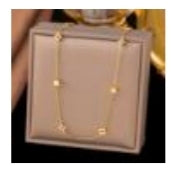 Gold Plated Stainless Steel Necklace For Women Fashion Square Flower Pendant Elegant Jewelry Minimalist