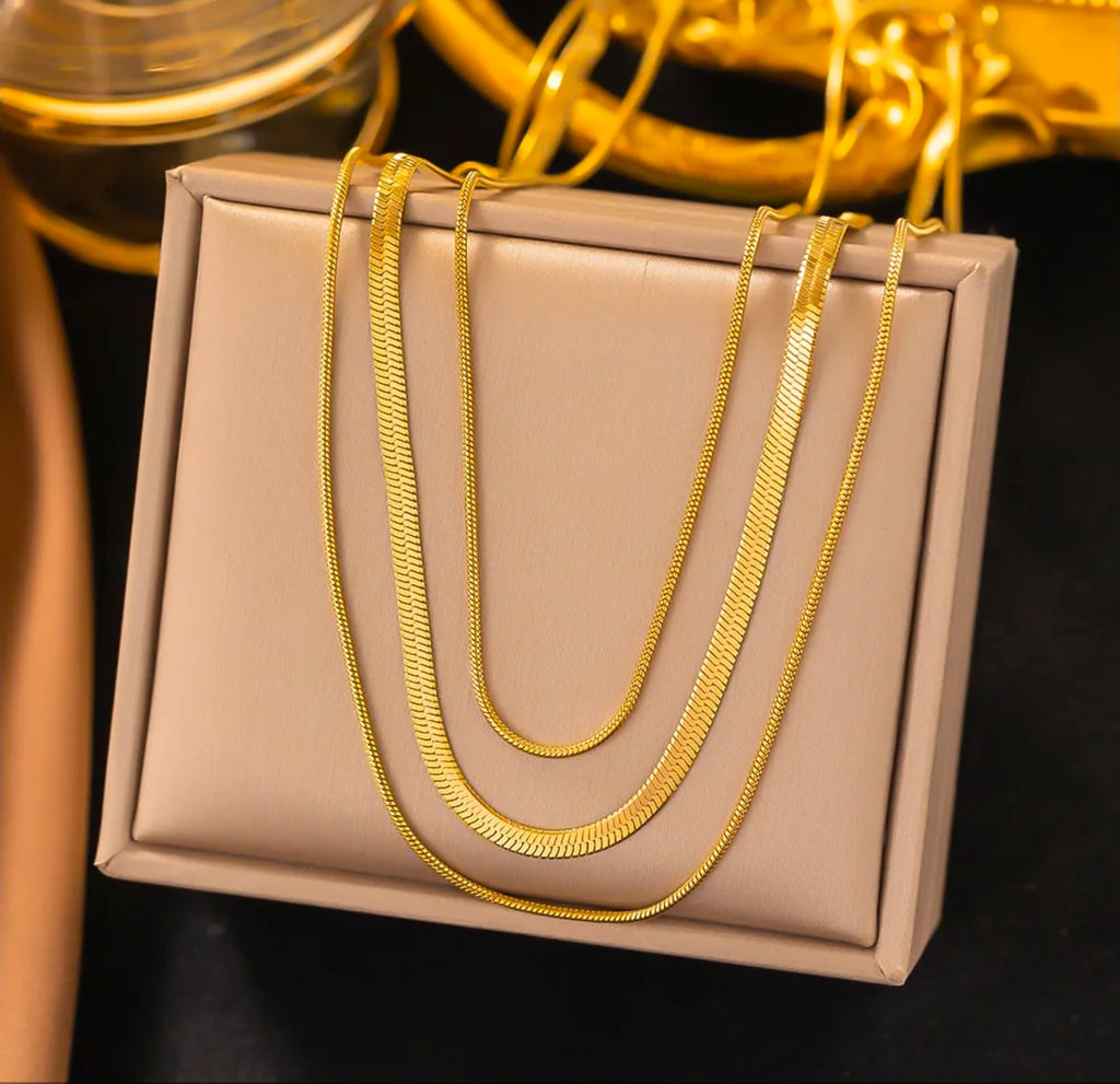 Gold Plated Stainless Steel Necklace 
For Women Fashion Heart Butterfly 
Seastar Pendant Elegant Jewelry 
Minimalist