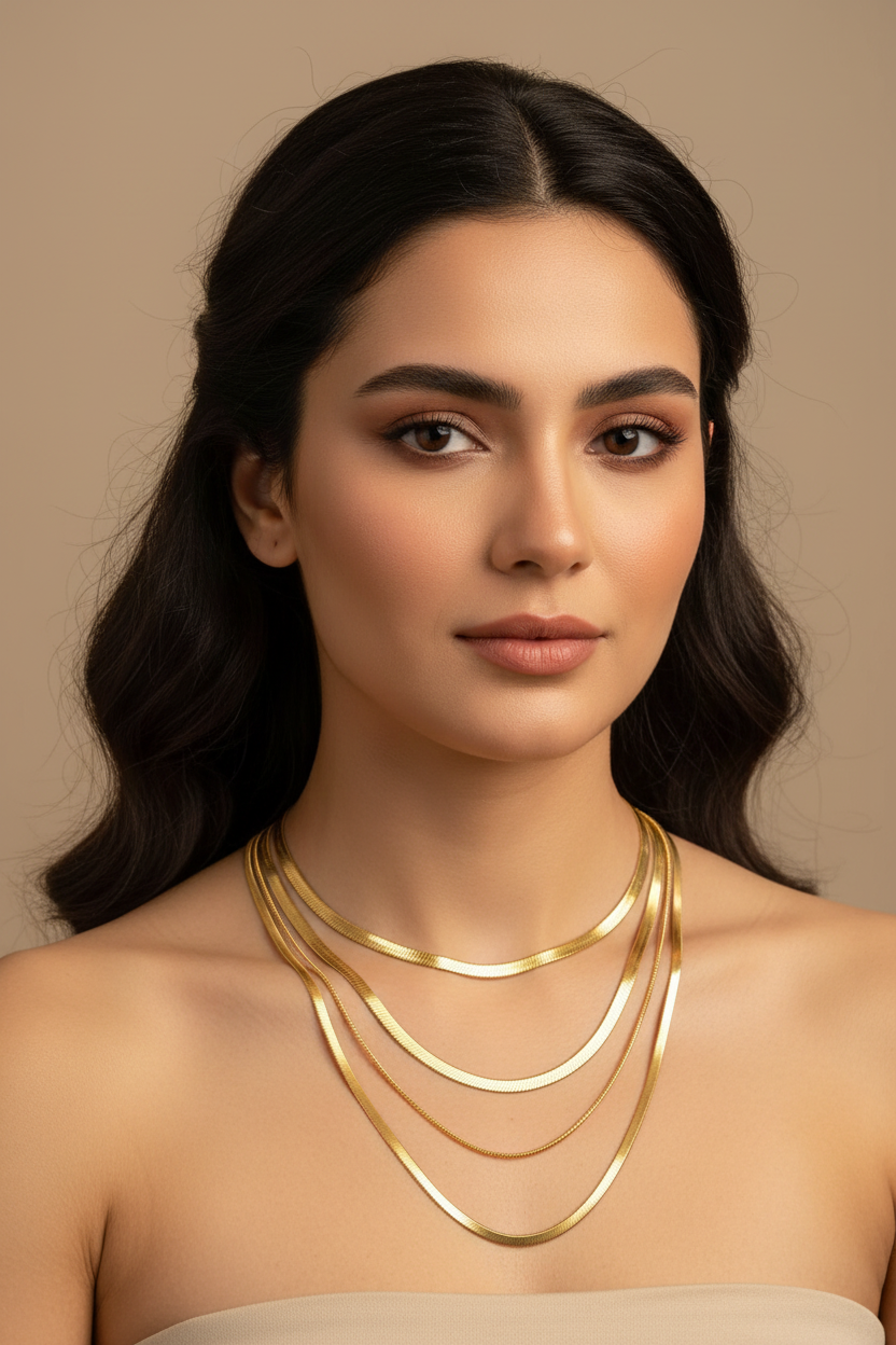 Gold Plated Stainless Steel Necklace 
For Women Fashion Heart Butterfly 
Seastar Pendant Elegant Jewelry 
Minimalist