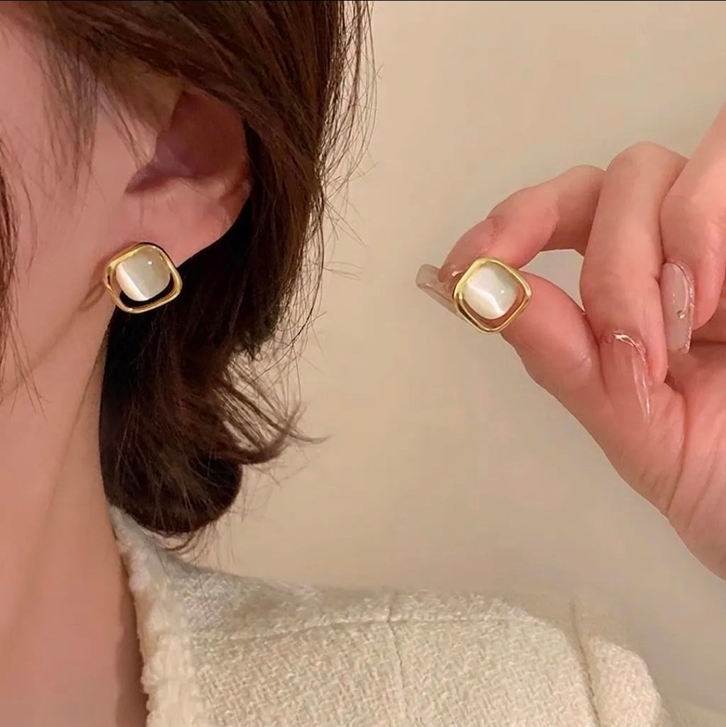 Alloy Rhinestone Artificial Pearl 
Earrings With 925 Sterling Silver Earring 
Post Elegant Butterfly Heart Geometric 
For Women