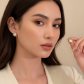 Alloy Rhinestone Artificial Pearl 
Earrings With 925 Sterling Silver Earring 
Post Elegant Butterfly Heart Geometric 
For Women