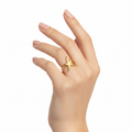 Gold Starfish Open Ring