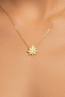 Gold Plated Stainless Steel Necklace Elegant Jewelry Minimalist