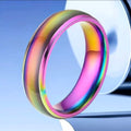 Minimalist Stainless Steel Mood 
Ring For Women Men Temperature Color 
Changing Band Ring Fashion Jewelry 
Unisex Finger Ring