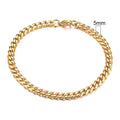 Gold Cuban Link Chain Bracelet