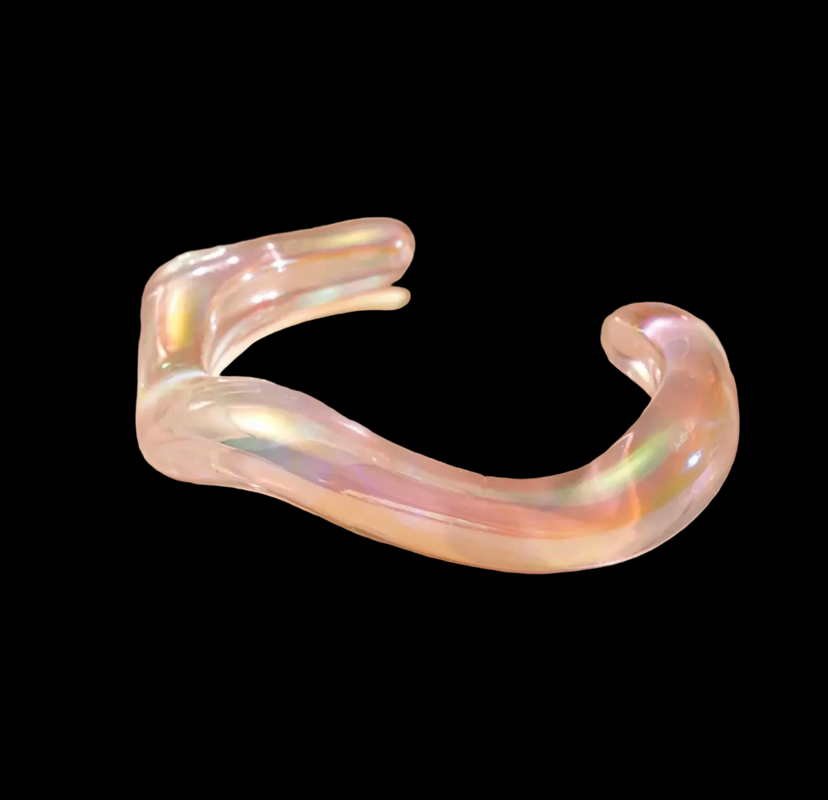 Iridescent Aurora Wave Bangle