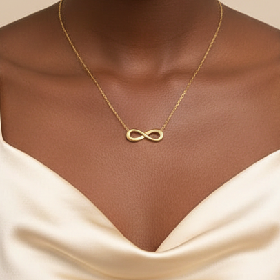 Gold Infinity Pendant Necklace