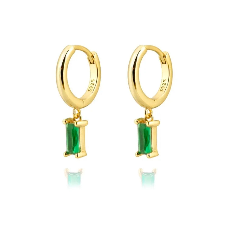 Zircon Drop Hoop Earrings Star 
Moon Cross Evil Eye Animal Gold Plated 
With Earring Post Fashion