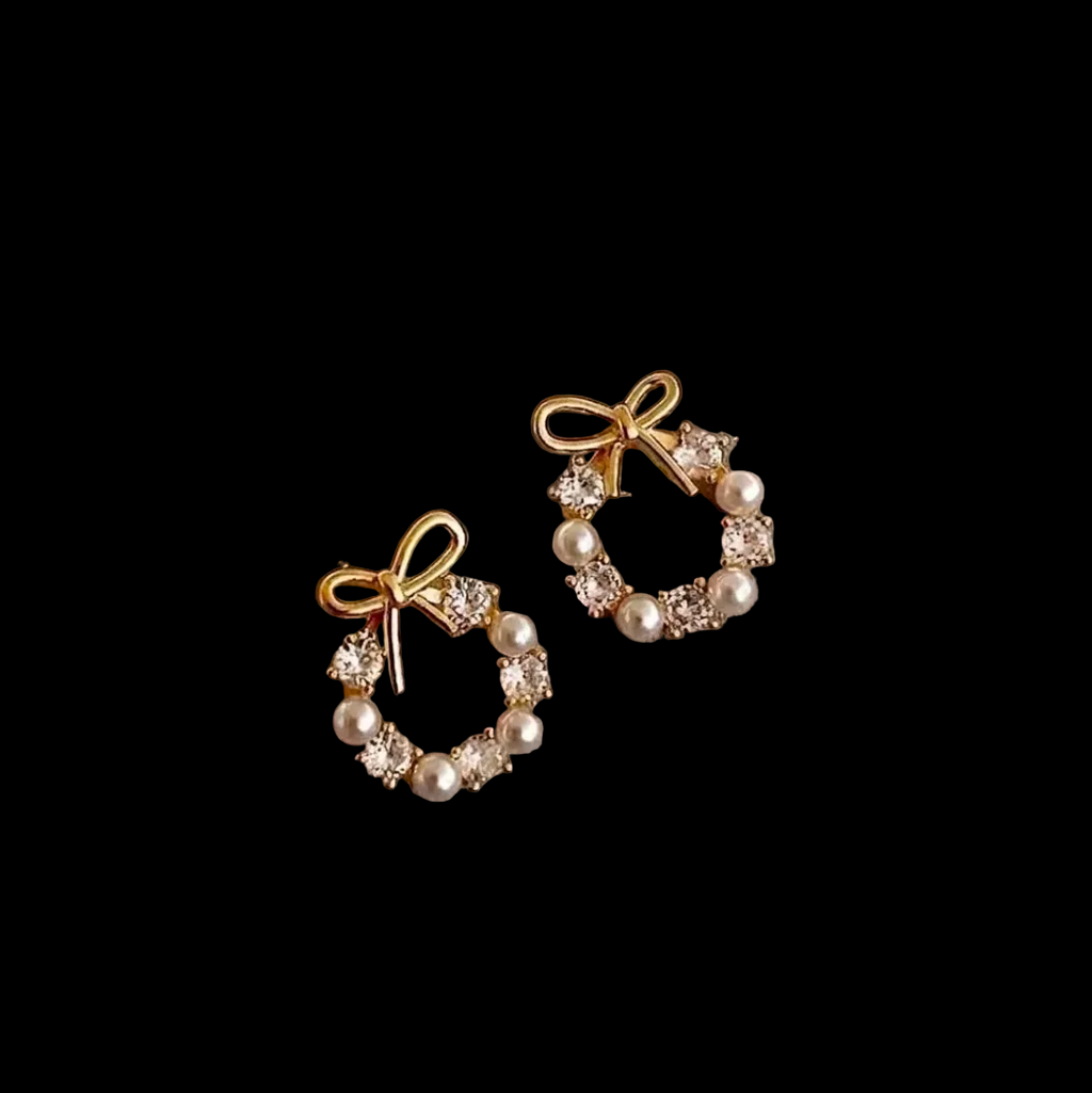 Alloy Rhinestone Artificial Pearl 
Earrings With 925 Sterling Silver Earring 
Post Elegant Butterfly Heart Geometric 
For Women
