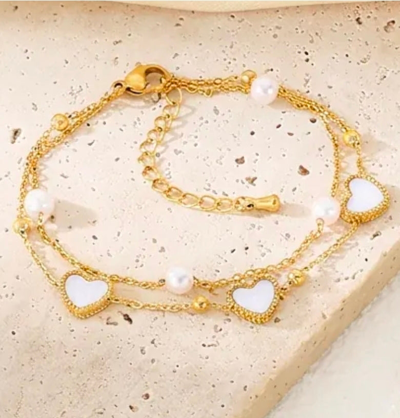 Gold Double Layer Ocean Bracelet